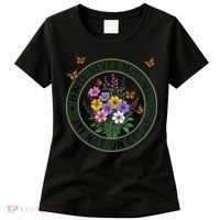 Anti Trump Floral Butterflies Democrat President Liberal Women's T-Shirt thumb 0