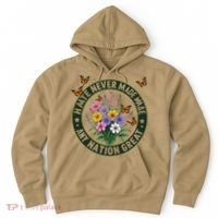 Anti Trump Floral Butterflies Democrat President Liberal Hoodie thumb 0