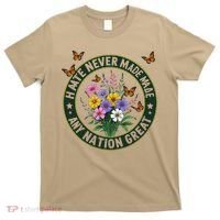 Anti Trump Floral Butterflies Democrat President Liberal T-Shirt thumb 0