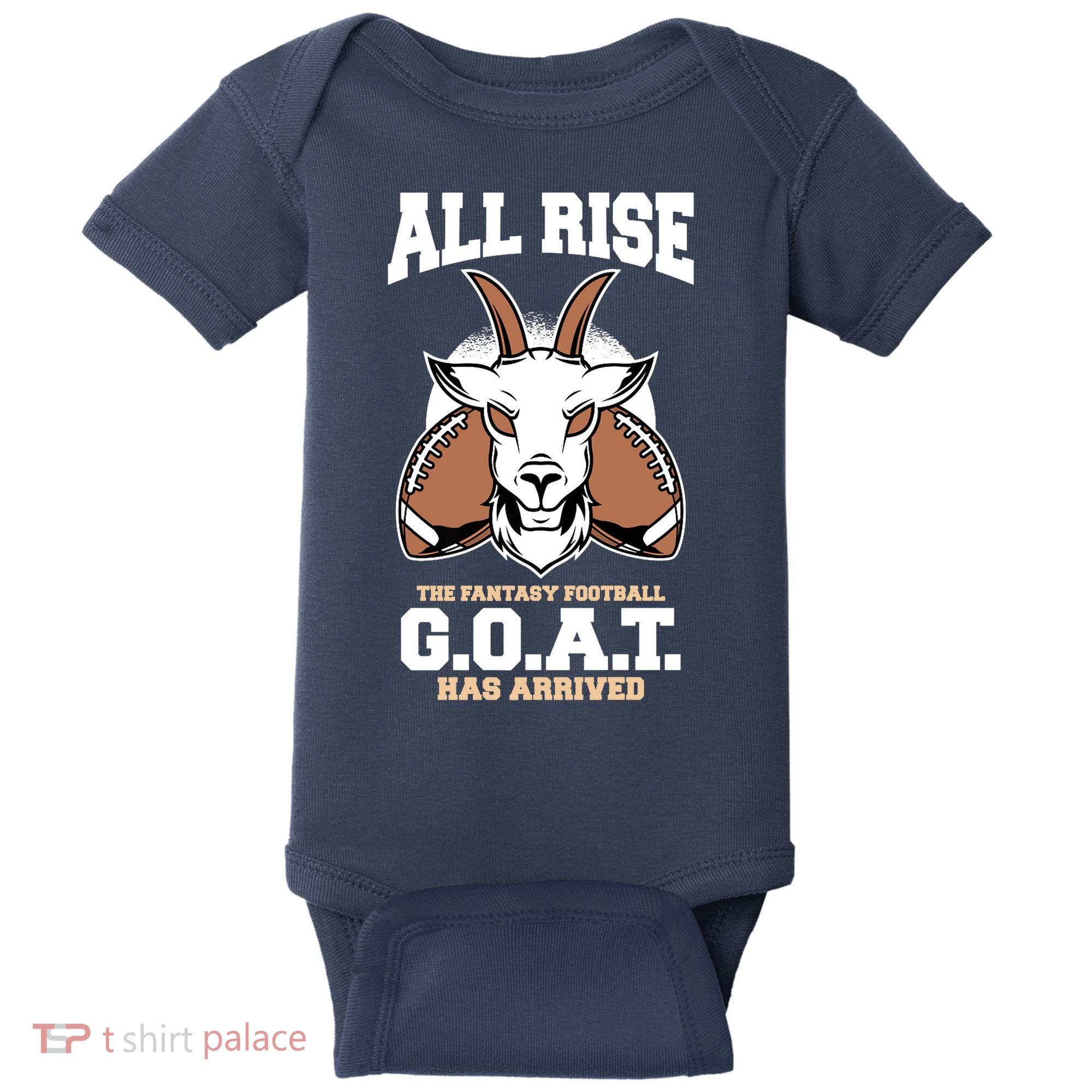 All The Fantasy Football Rise Goat Has Arrived Draft Party Premium Baby Bodysuit