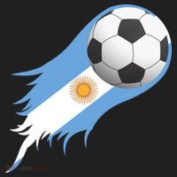 Argentina Team Flag Soccer Ball Women's Sweatshirt thumb 2
