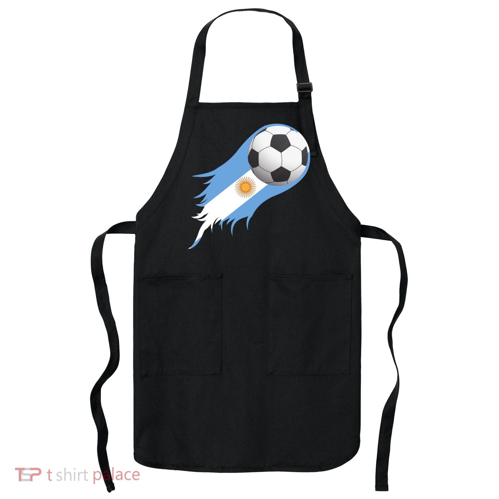 Argentina Team Flag Soccer Ball Apron