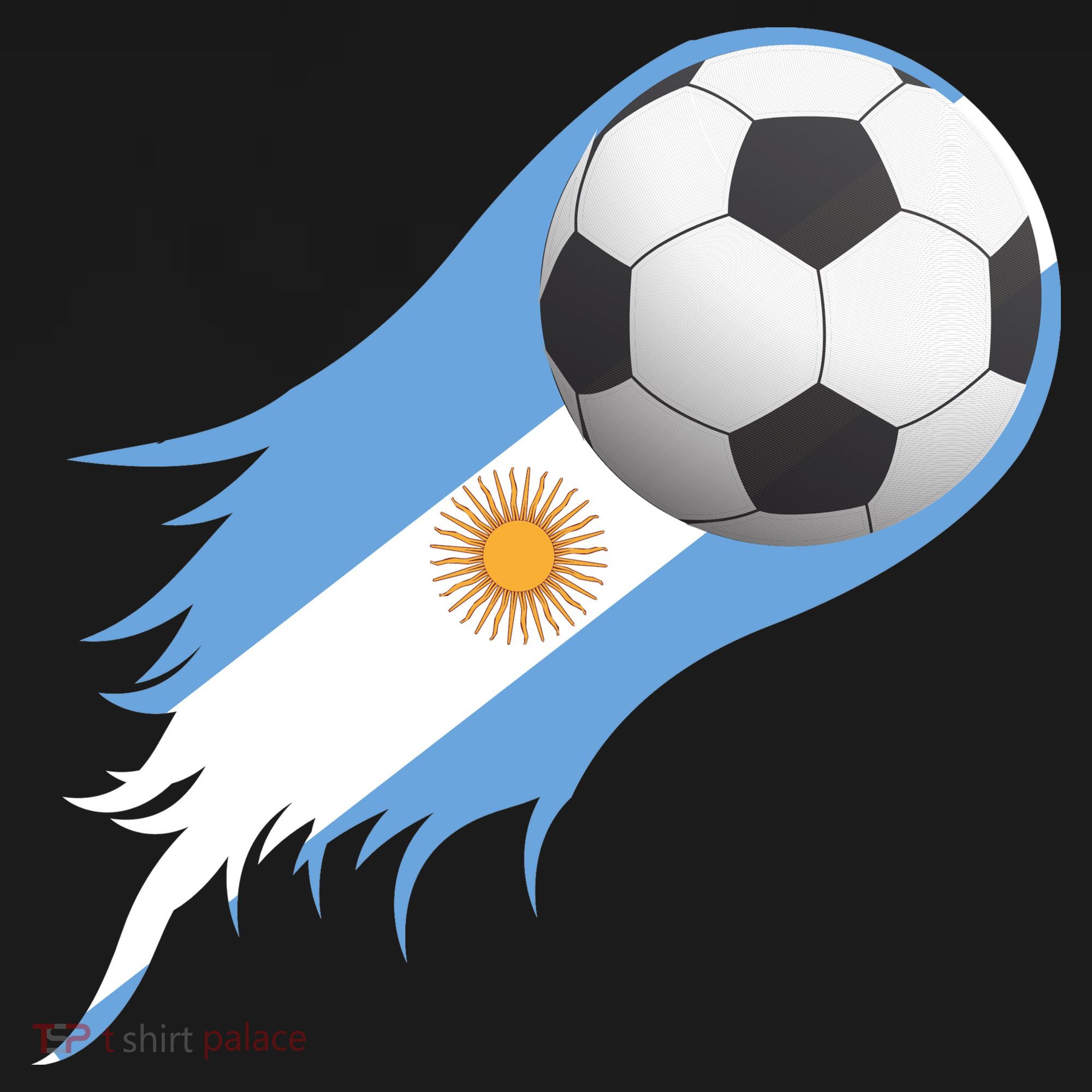 Argentina Team Flag Soccer Ball Apron