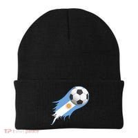 Argentina Team Flag Soccer Ball Beanie thumb 0