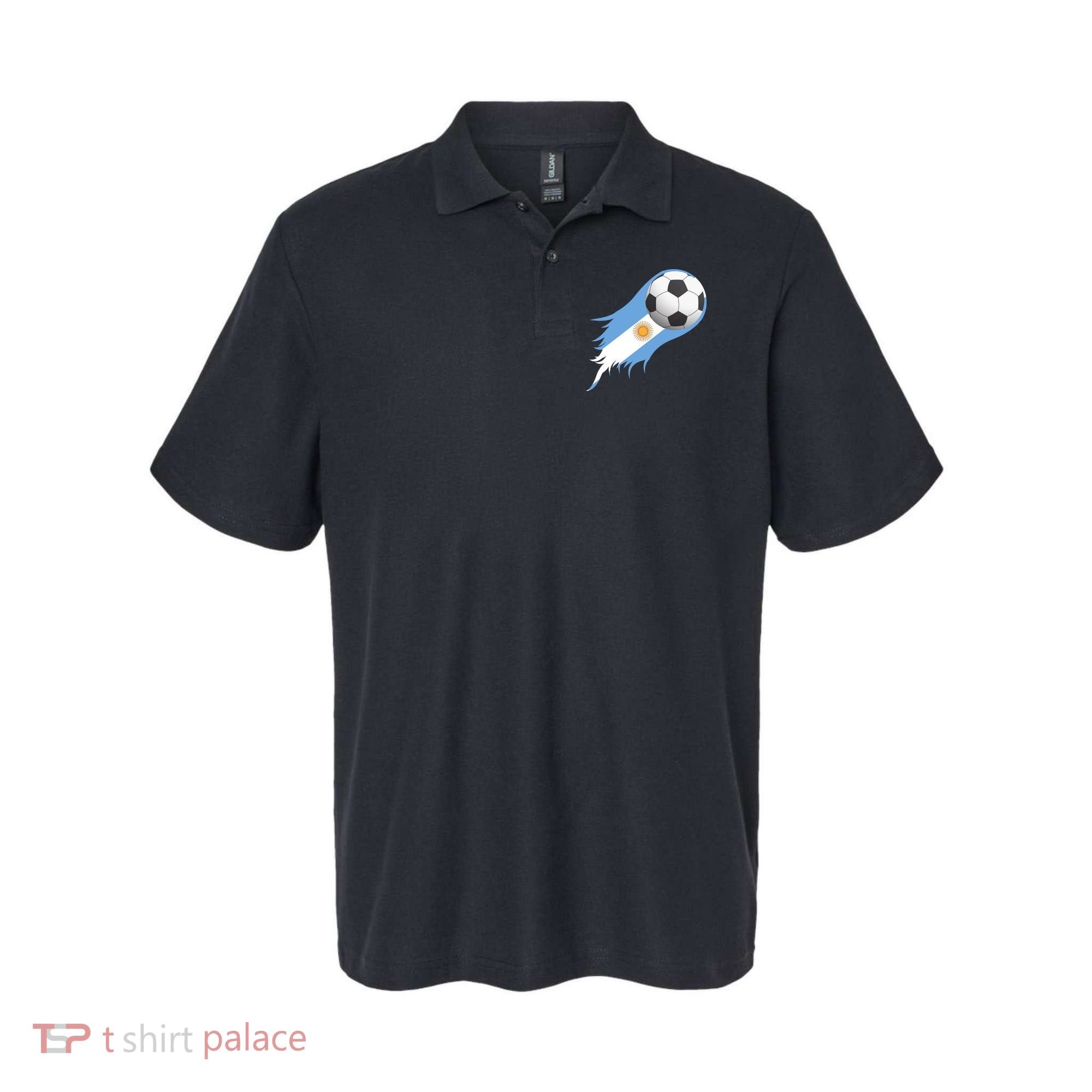 Argentina Team Flag Soccer Ball Polo