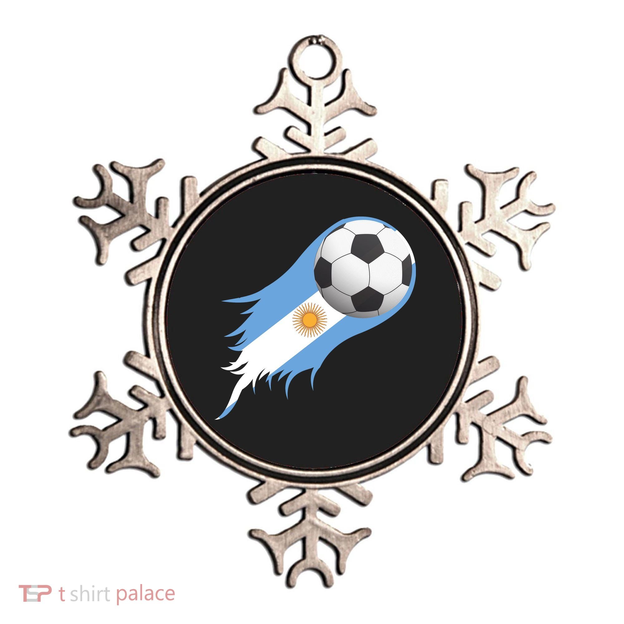 Argentina Team Flag Soccer Ball Ornament