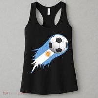 Argentina Team Flag Soccer Ball Women's Tank Top thumb 3