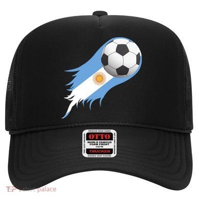 Argentina Team Flag Soccer Ball Hat