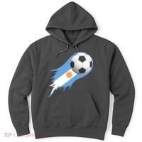 Argentina Team Flag Soccer Ball Hoodie thumb 0