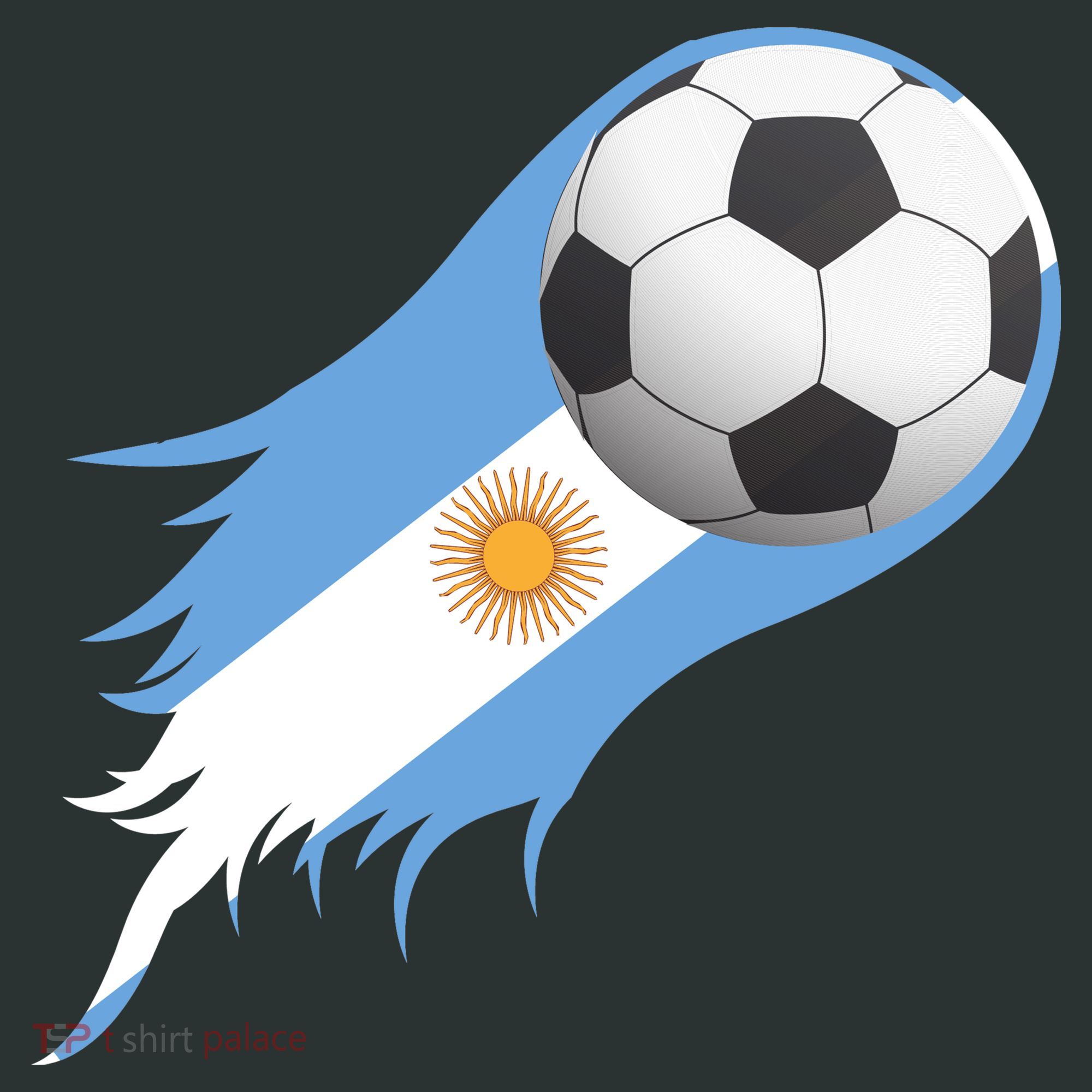 Argentina Team Flag Soccer Ball Sweatshirt