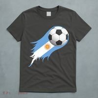 Argentina Team Flag Soccer Ball T-Shirt thumb 5