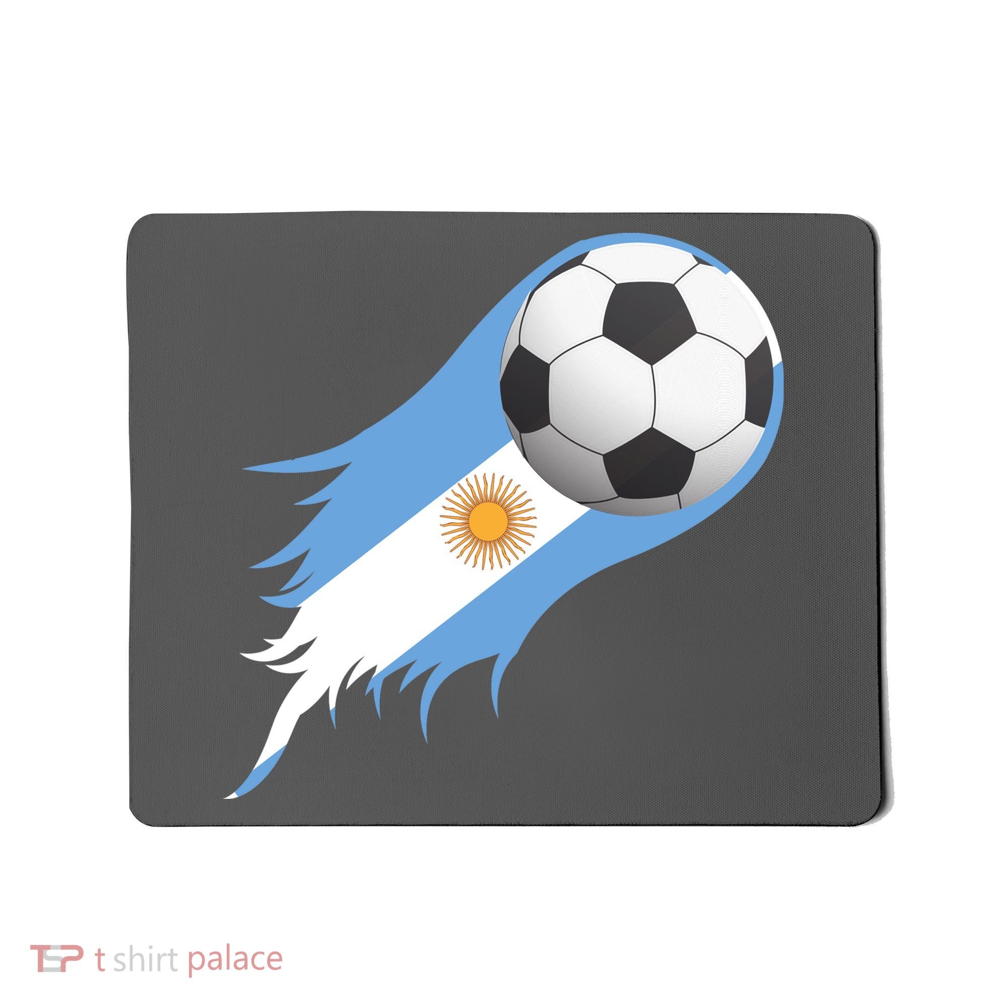 Argentina Team Flag Soccer Ball Mousepad