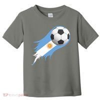 Argentina Team Flag Soccer Ball Toddler T-Shirt thumb 0