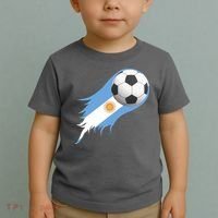 Argentina Team Flag Soccer Ball Toddler T-Shirt thumb 2