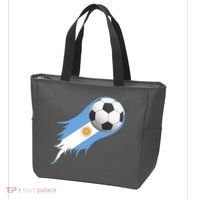 Argentina Team Flag Soccer Ball Tote Bag thumb 3