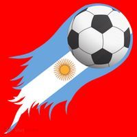 Argentina Team Flag Soccer Ball Santa Hat thumb 1