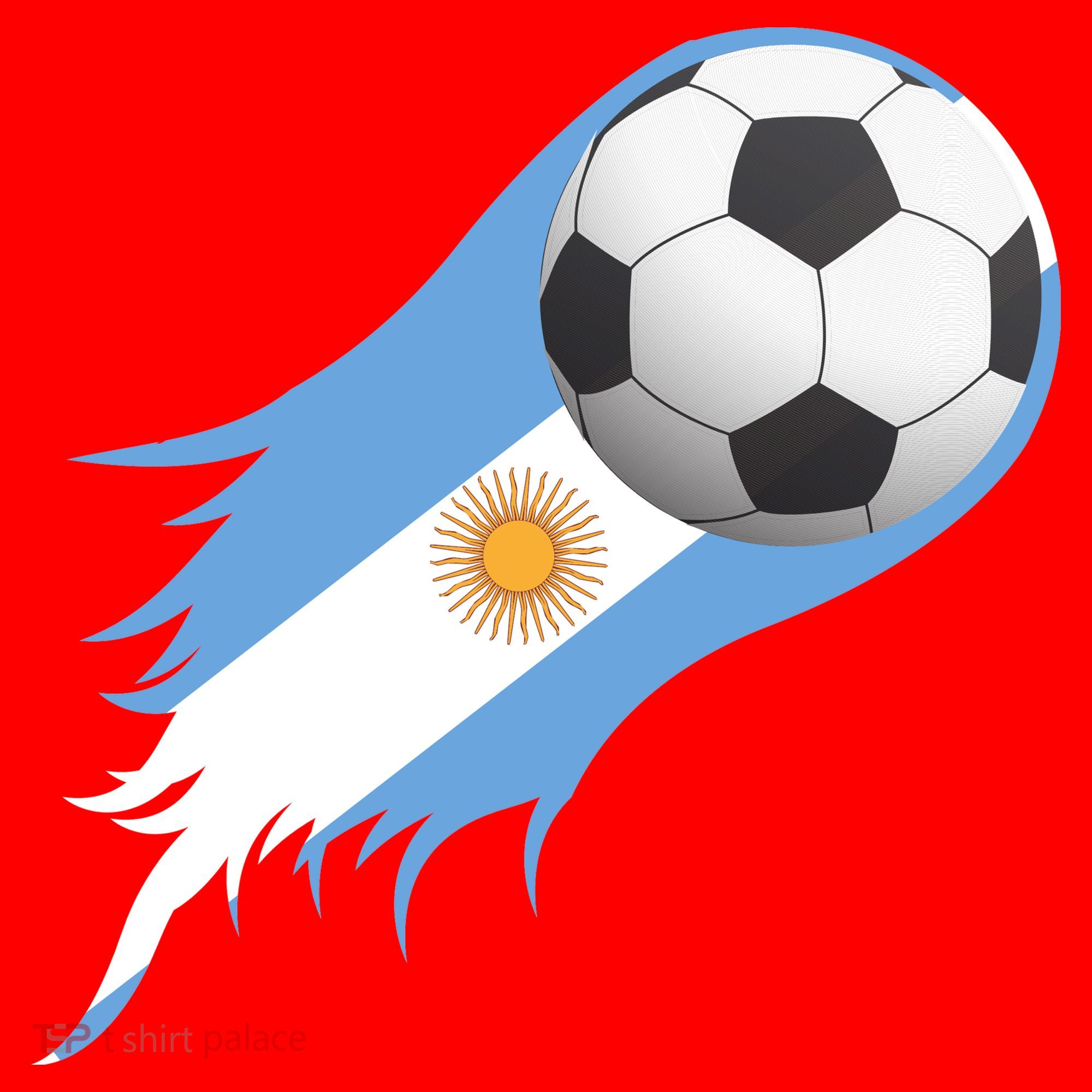 Argentina Team Flag Soccer Ball Santa Hat