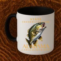 Alabama Territory Freshwater Fish The Spotted Bass Coffee Mug thumb 2