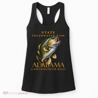 Alabama Territory Freshwater Fish The Spotted Bass Women's Tank Top thumb 0