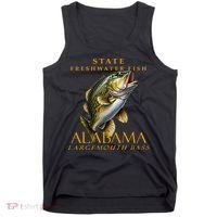 Alabama Territory Freshwater Fish The Spotted Bass Tank Top thumb 0
