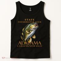 Alabama Territory Freshwater Fish The Spotted Bass Tank Top thumb 2