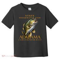 Alabama Territory Freshwater Fish The Spotted Bass Toddler T-Shirt thumb 0