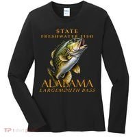 Alabama Territory Freshwater Fish The Spotted Bass Women's Long Sleeve Shirt thumb 0
