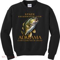 Alabama Territory Freshwater Fish The Spotted Bass Kids Sweatshirt thumb 0