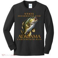 Alabama Territory Freshwater Fish The Spotted Bass Kids Long Sleeve Shirt thumb 0