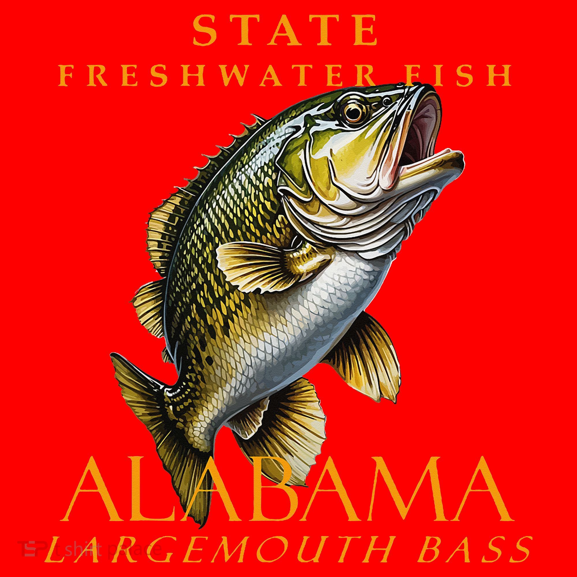 Alabama Territory Freshwater Fish The Spotted Bass Santa Hat