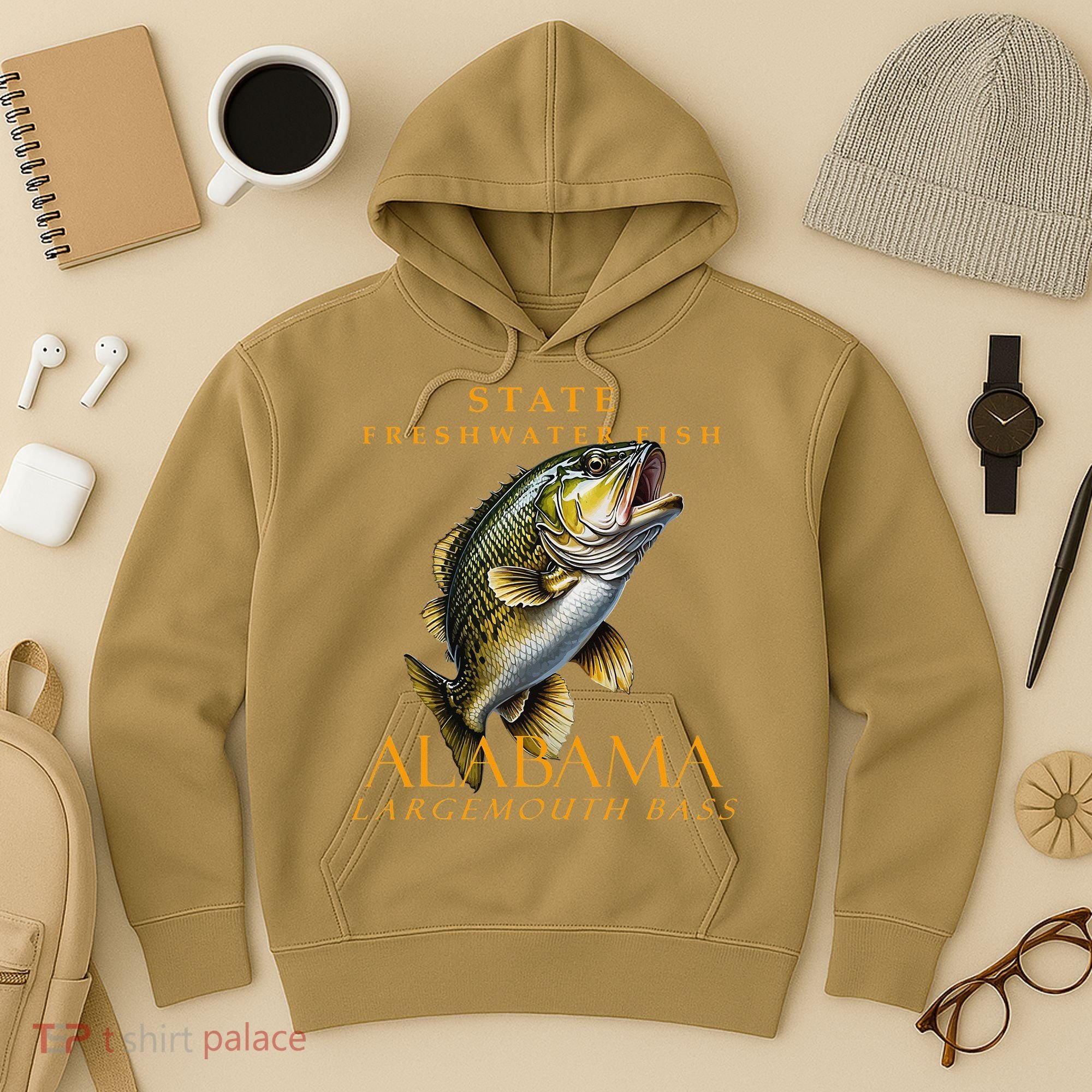 Alabama Territory Freshwater Fish The Spotted Bass Hoodie