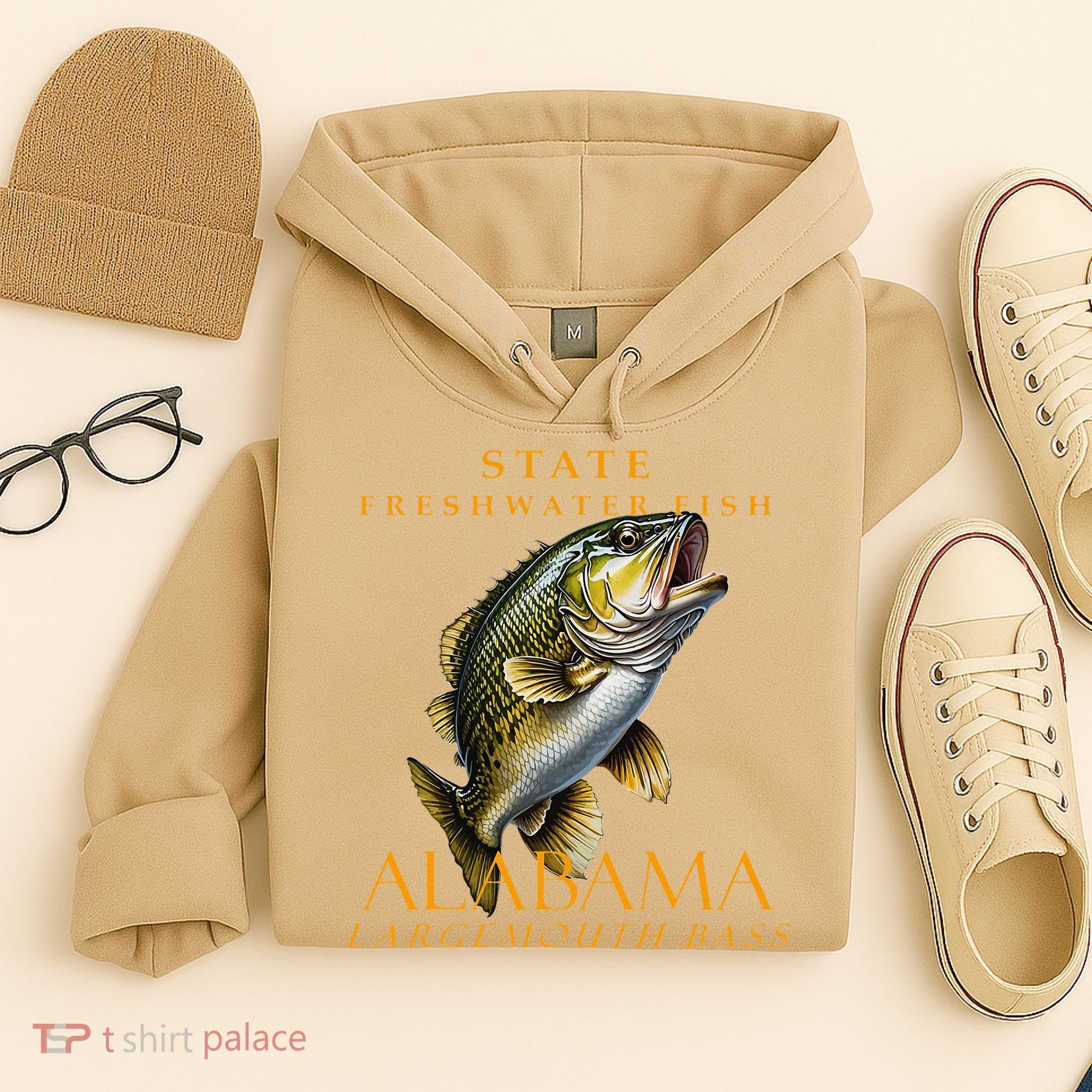 Alabama Territory Freshwater Fish The Spotted Bass Hoodie