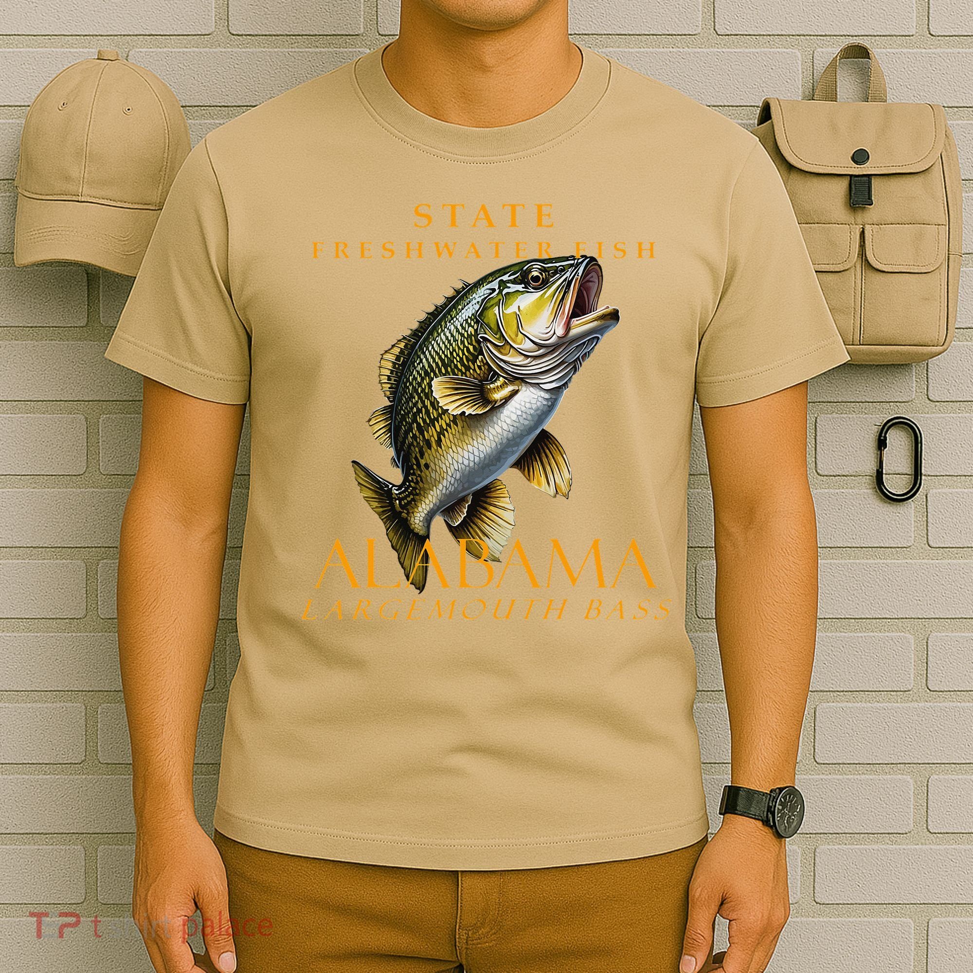 Alabama Territory Freshwater Fish The Spotted Bass T-Shirt