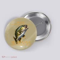 Alabama Territory Freshwater Fish The Spotted Bass Button thumb 0