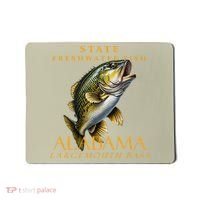 Alabama Territory Freshwater Fish The Spotted Bass Mousepad thumb 0