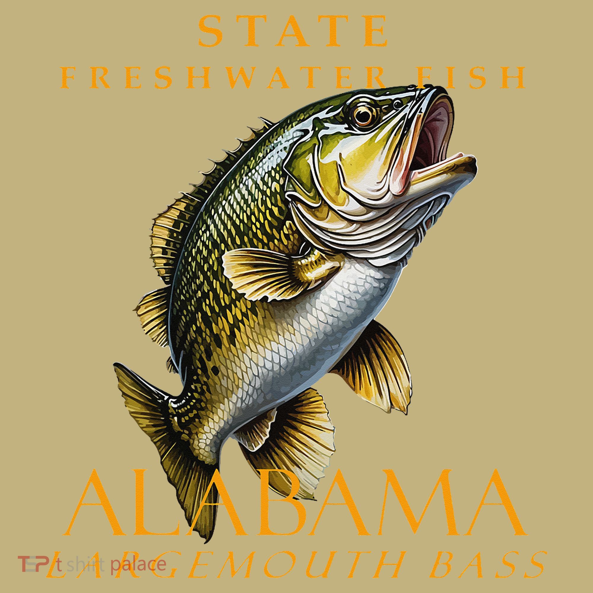 Alabama Territory Freshwater Fish The Spotted Bass Mousepad