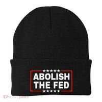Abolish The Fed Economic Stability Reform Protest Beanie thumb 0