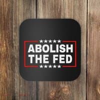 Abolish The Fed Economic Stability Reform Protest Coaster thumb 0
