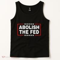 Abolish The Fed Economic Stability Reform Protest Tank Top thumb 2