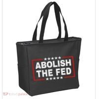 Abolish The Fed Economic Stability Reform Protest Tote Bag thumb 2