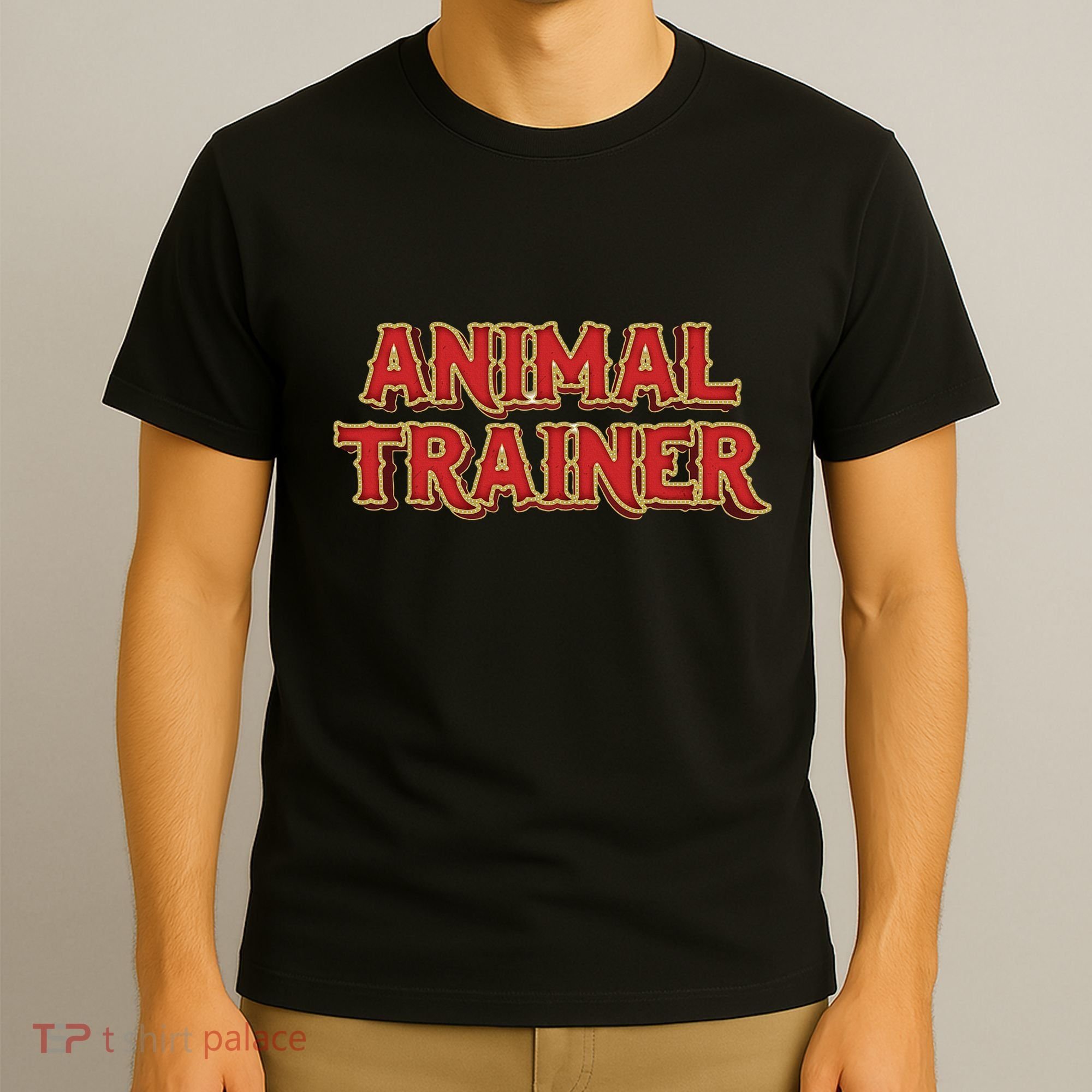 Animal Trainer Funny Circus Staff Costome Theme Party T-Shirt