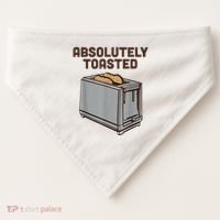 Absolutely Toasted Funny USA-Made Doggie Bandana thumb 0