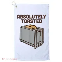 Absolutely Toasted Funny Golf Towel thumb 0