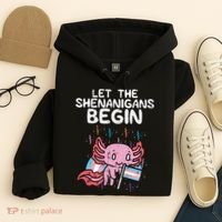 Axolotl Transgende.r Flag Shenanigans Tran.s Transsexual Pride Hoodie thumb 4