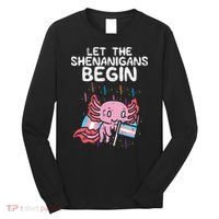 Axolotl Transgende.r Flag Shenanigans Tran.s Transsexual Pride Long Sleeve Shirt thumb 0