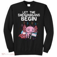 Axolotl Transgende.r Flag Shenanigans Tran.s Transsexual Pride Sweatshirt thumb 0