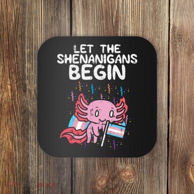 Axolotl Transgende.r Flag Shenanigans Tran.s Transsexual Pride Coaster
