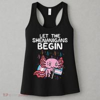 Axolotl Transgende.r Flag Shenanigans Tran.s Transsexual Pride Women's Tank Top thumb 3