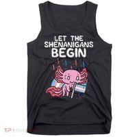 Axolotl Transgende.r Flag Shenanigans Tran.s Transsexual Pride Tank Top thumb 0