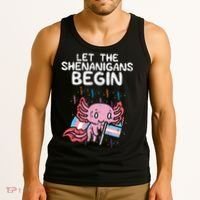 Axolotl Transgende.r Flag Shenanigans Tran.s Transsexual Pride Tank Top thumb 3